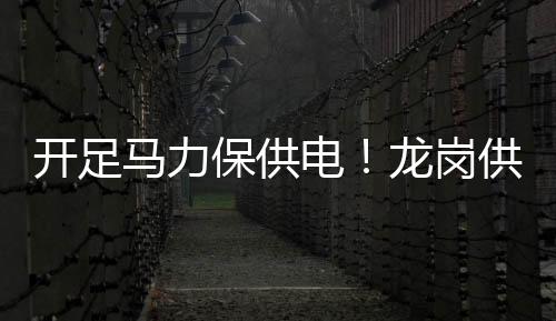 开足马力保供电!龙岗供电局全力做好雨虹变电站投产配合工作